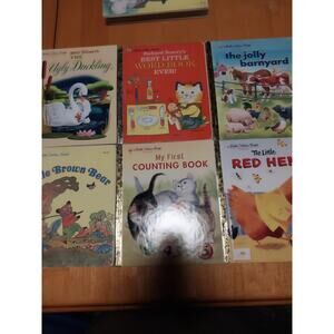 Little Golden Books Children's Classics Hardcover Lot Ugly Duckling, Best Littl…